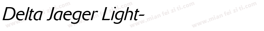 Delta Jaeger Light字体转换